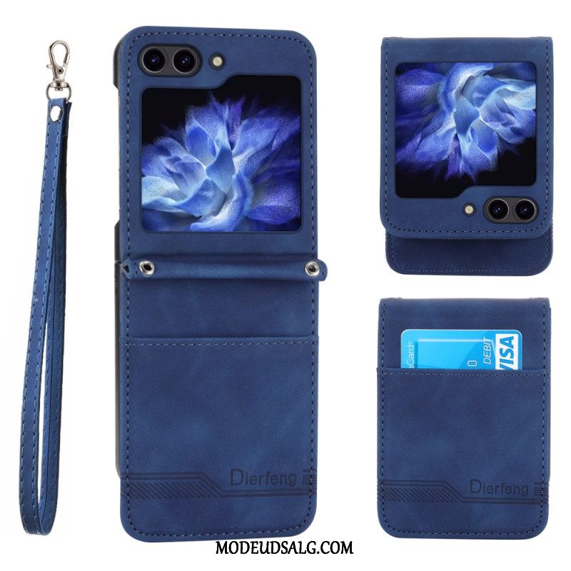 Cover Samsung Galaxy Z Flip 6 Telefon Etui Dierfeng Kortholder