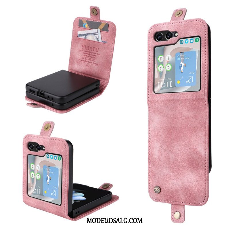 Cover Samsung Galaxy Z Flip 6 Telefon Etui Yikatu Kortholder