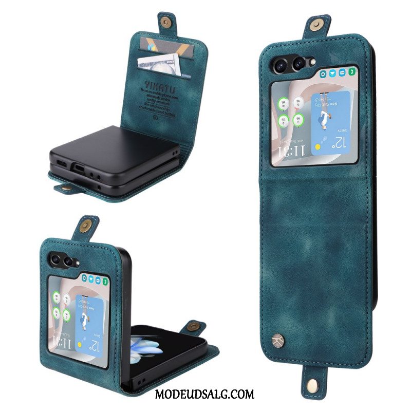 Cover Samsung Galaxy Z Flip 6 Telefon Etui Yikatu Kortholder