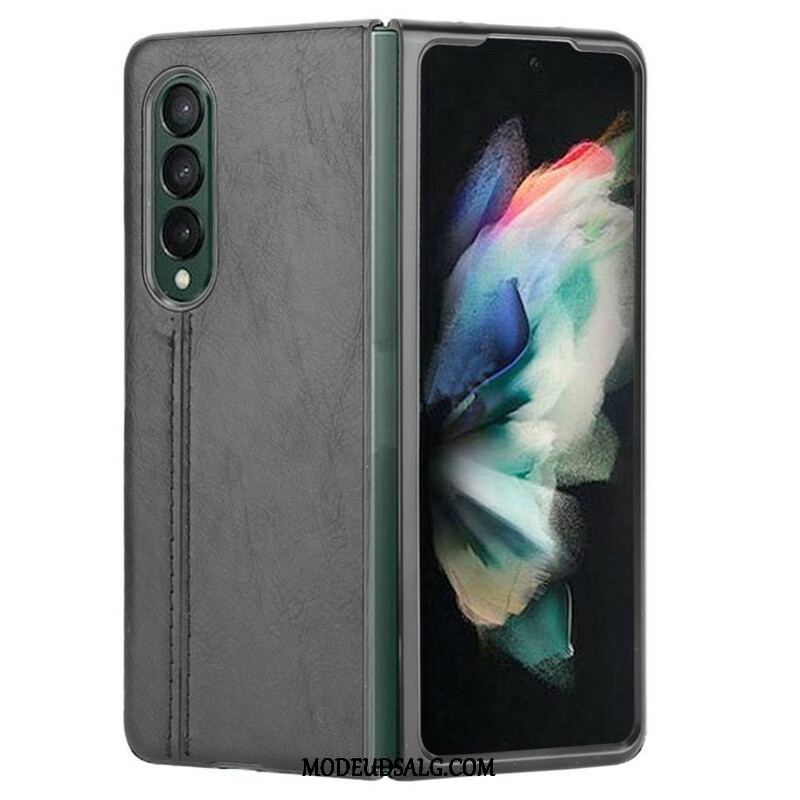 Cover Samsung Galaxy Z Fold 3 5G Couture Lædereffekt