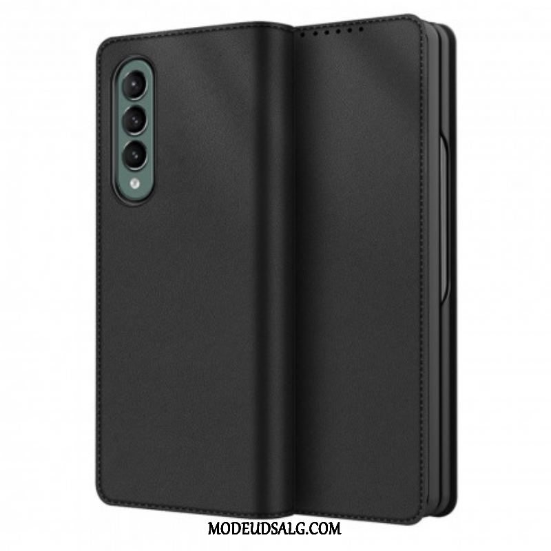 Cover Samsung Galaxy Z Fold 3 5G Flip Cover Skin-touch Split Læder