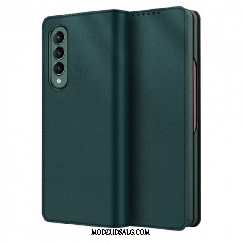 Cover Samsung Galaxy Z Fold 3 5G Flip Cover Skin-touch Split Læder