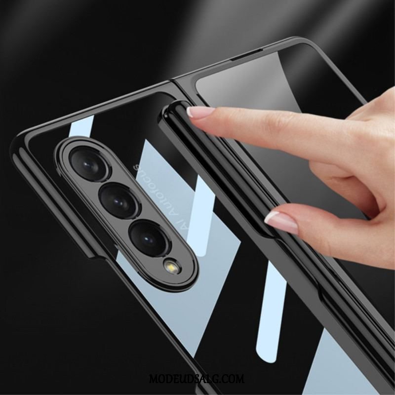 Cover Samsung Galaxy Z Fold 3 5G Gennemsigtig Med Gkk Stylus Holder