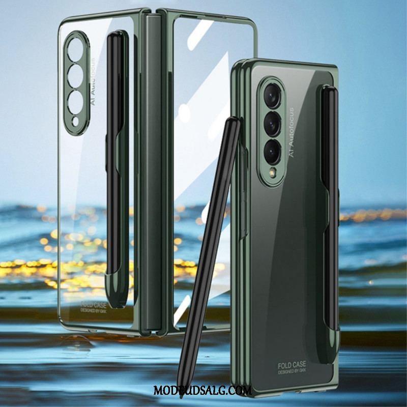 Cover Samsung Galaxy Z Fold 3 5G Gennemsigtig Med Gkk Stylus Holder