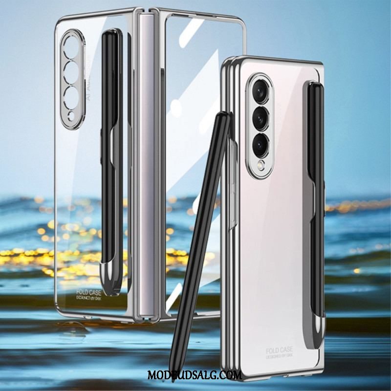 Cover Samsung Galaxy Z Fold 3 5G Gennemsigtig Med Gkk Stylus Holder