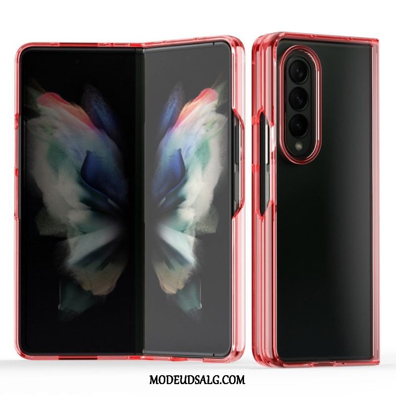 Cover Samsung Galaxy Z Fold 3 5G Gennemsigtige Farvede Kanter