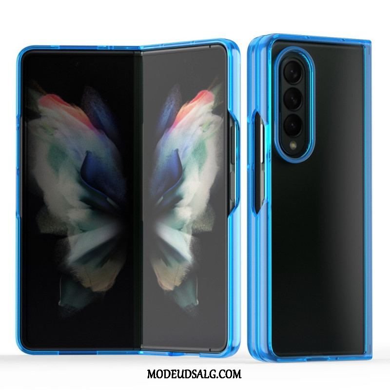 Cover Samsung Galaxy Z Fold 3 5G Gennemsigtige Farvede Kanter