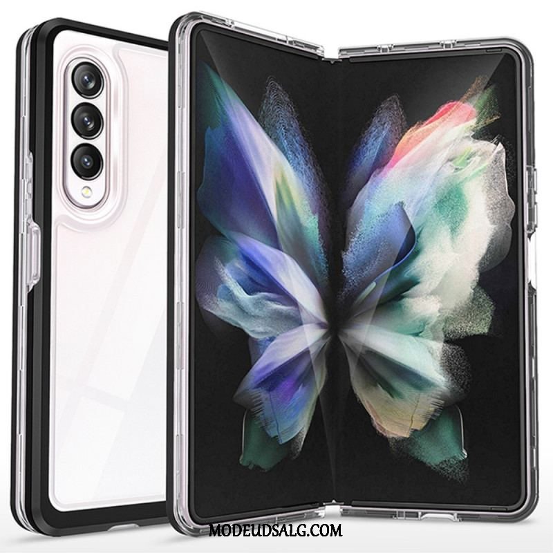 Cover Samsung Galaxy Z Fold 3 5G Gennemsigtige Hybridfarvede Kanter