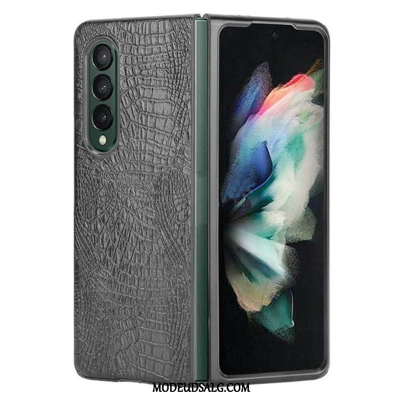 Cover Samsung Galaxy Z Fold 3 5G Imiteret Krokodille Læder