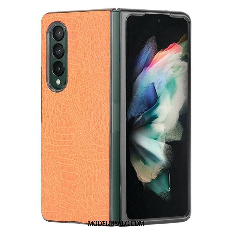 Cover Samsung Galaxy Z Fold 3 5G Imiteret Krokodille Læder