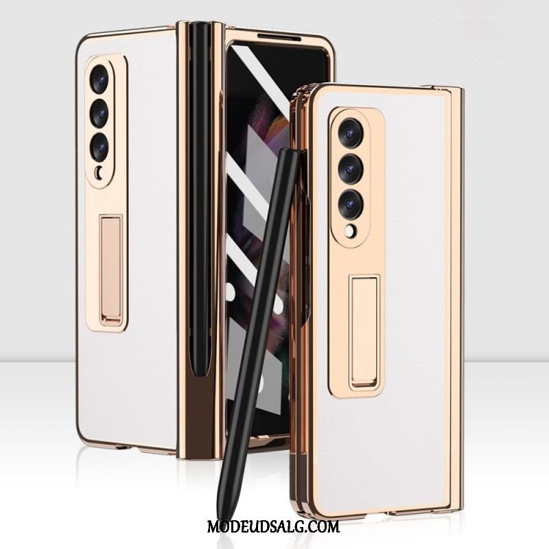 Cover Samsung Galaxy Z Fold 3 5G Multifunktions Litchi-læder