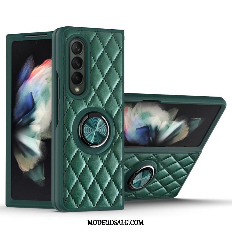 Cover Samsung Galaxy Z Fold 3 5G Polstret Med Ring-support