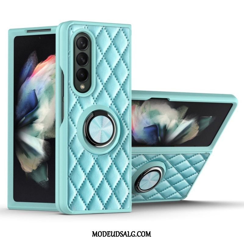 Cover Samsung Galaxy Z Fold 3 5G Polstret Med Ring-support