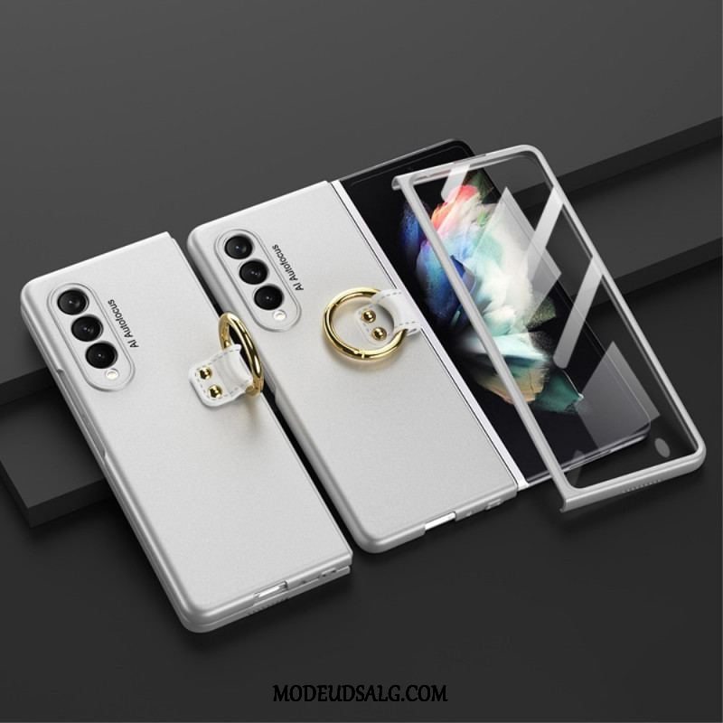 Cover Samsung Galaxy Z Fold 3 5G Ring-support Og Skærmbeskytter Gkk