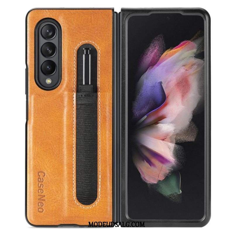 Cover Samsung Galaxy Z Fold 3 5G Style Læder Stylus Holder Caseneo