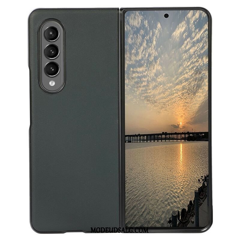 Cover Samsung Galaxy Z Fold 3 5G Ægte Læder Design