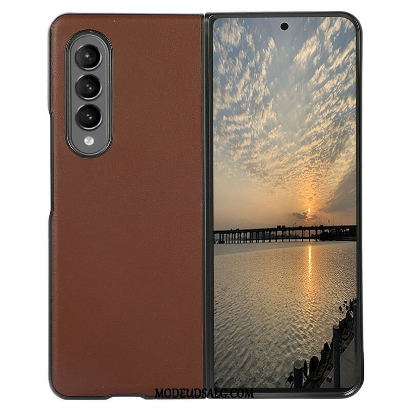 Cover Samsung Galaxy Z Fold 3 5G Ægte Læder Design