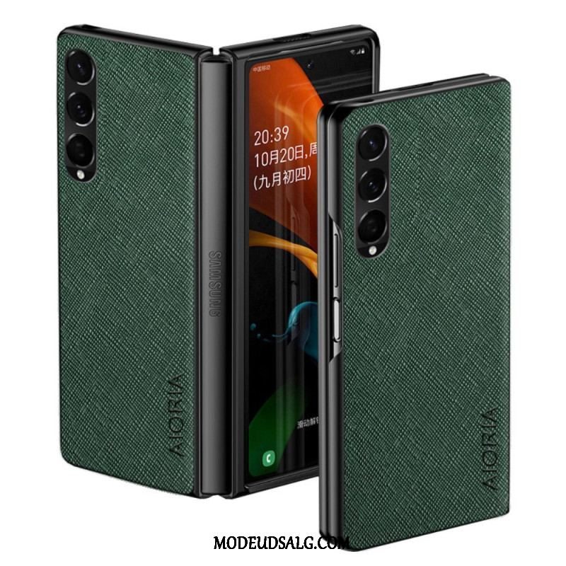 Cover Samsung Galaxy Z Fold 4 Aioria Vævet Tekstur I Imiteret Læder