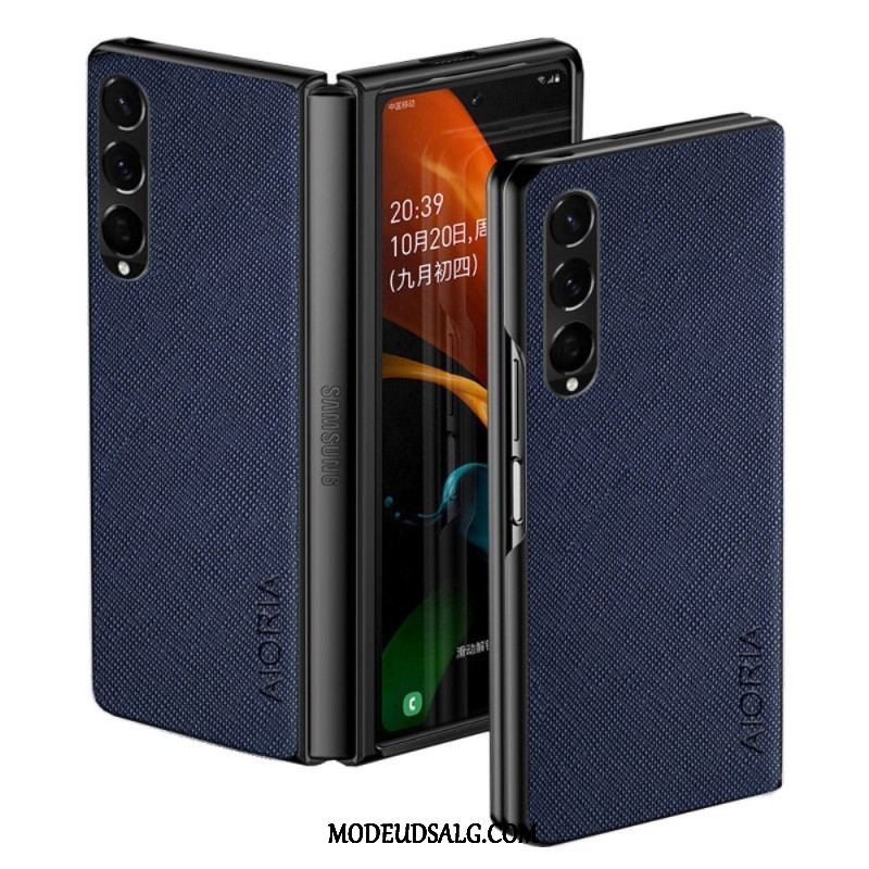 Cover Samsung Galaxy Z Fold 4 Aioria Vævet Tekstur I Imiteret Læder