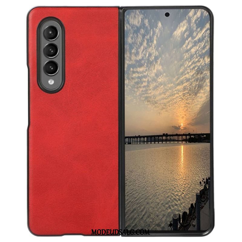 Cover Samsung Galaxy Z Fold 4 Belagt Lædertekstur