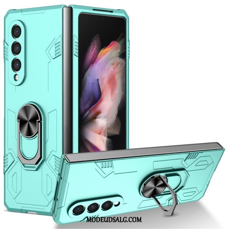 Cover Samsung Galaxy Z Fold 4 Bi-materiale Og Roterende Ring