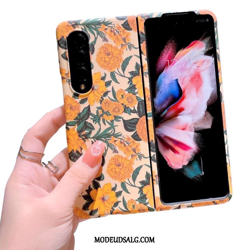 Cover Samsung Galaxy Z Fold 4 Blomster Tapet