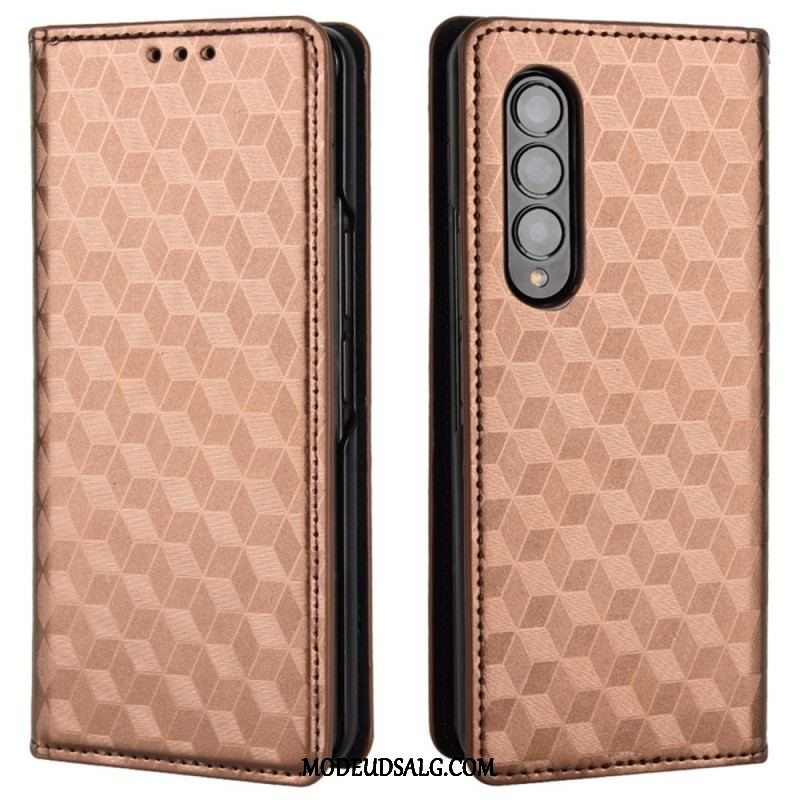 Cover Samsung Galaxy Z Fold 4 Flip Cover 3d Terning