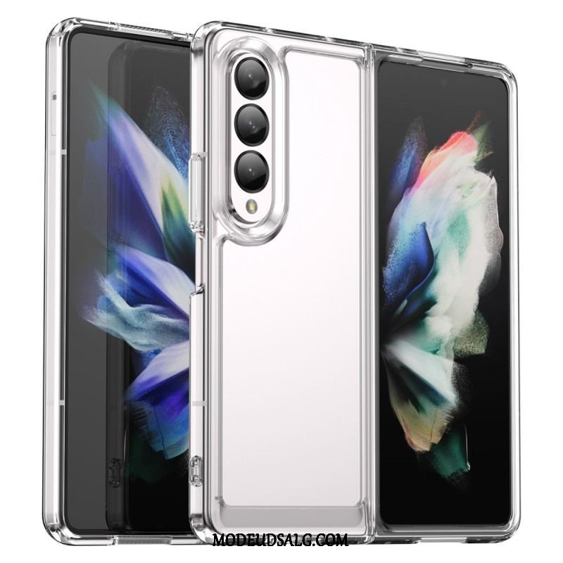 Cover Samsung Galaxy Z Fold 4 Gennemsigtige Farvede Kanter