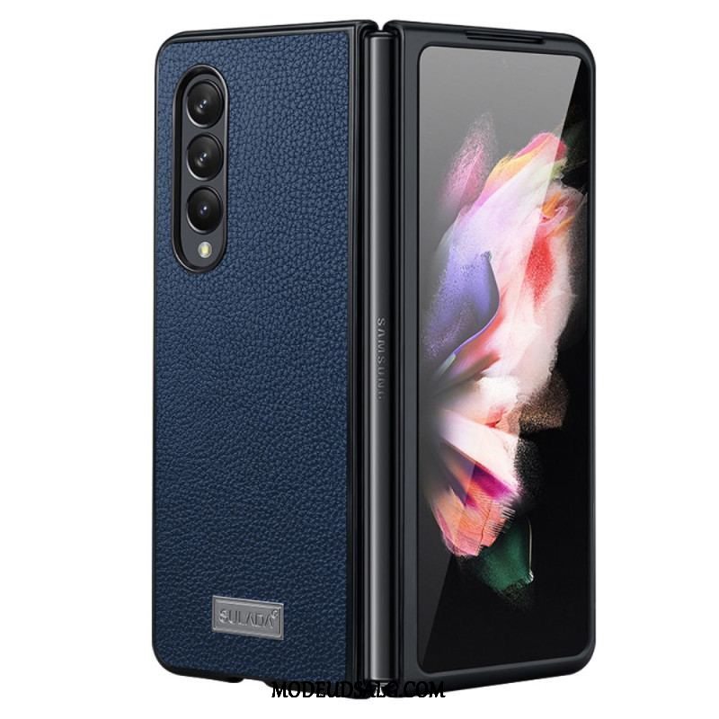 Cover Samsung Galaxy Z Fold 4 Sulada Litchi Imiteret Læder