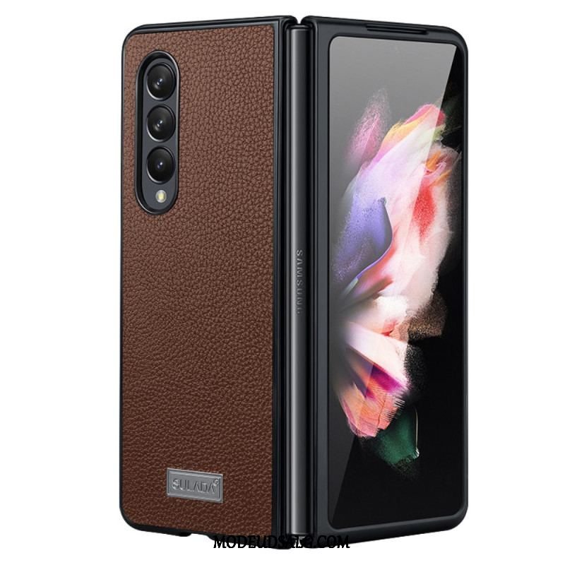 Cover Samsung Galaxy Z Fold 4 Sulada Litchi Imiteret Læder