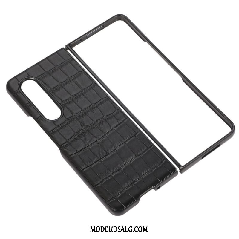 Cover Samsung Galaxy Z Fold 4 Ægte Krokodillelæder