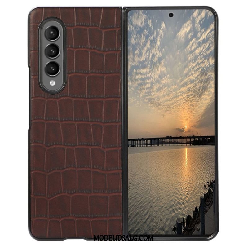 Cover Samsung Galaxy Z Fold 4 Ægte Krokodillelæder