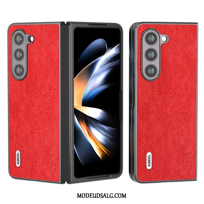 Cover Samsung Galaxy Z Fold 5 Telefon Etui Litchi Kunstlæder Abeel