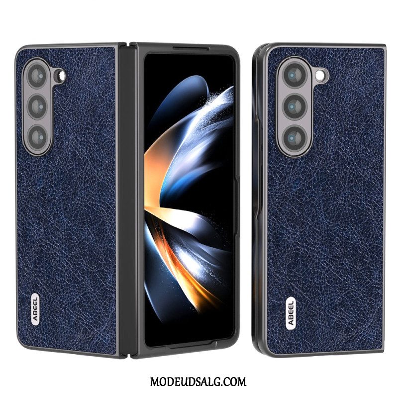 Cover Samsung Galaxy Z Fold 5 Telefon Etui Litchi Kunstlæder Abeel