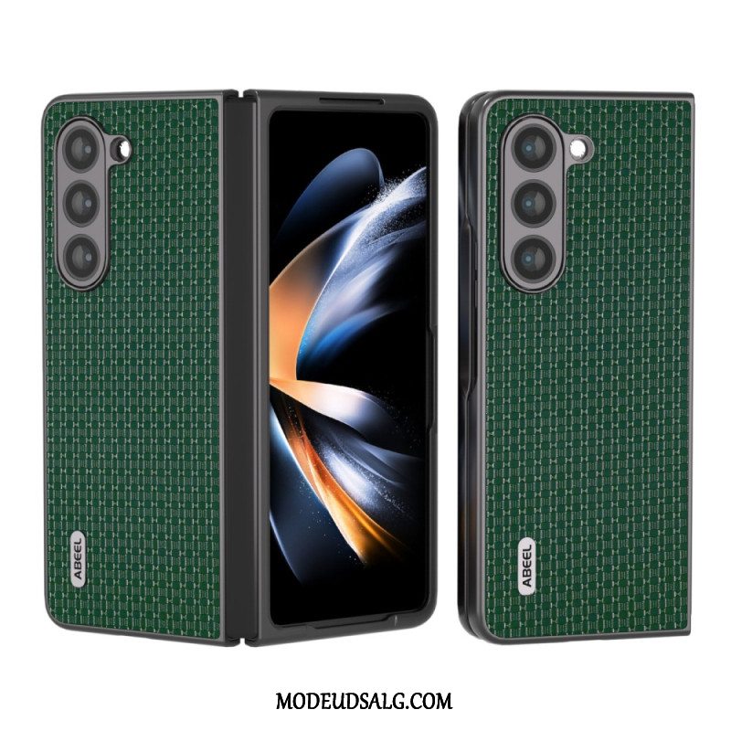 Cover Samsung Galaxy Z Fold 5 Ægte Abeel Læder