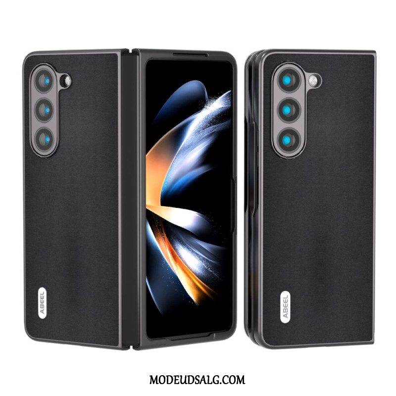 Cover Samsung Galaxy Z Fold 5 Ægte Abeel Læder