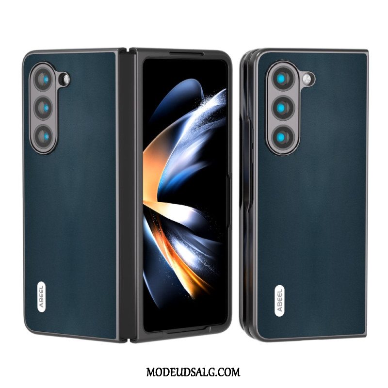 Cover Samsung Galaxy Z Fold 5 Ægte Abeel Læder