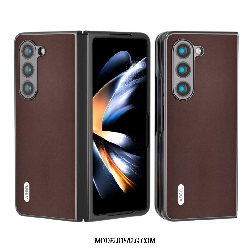 Cover Samsung Galaxy Z Fold 5 Ægte Abeel Læder