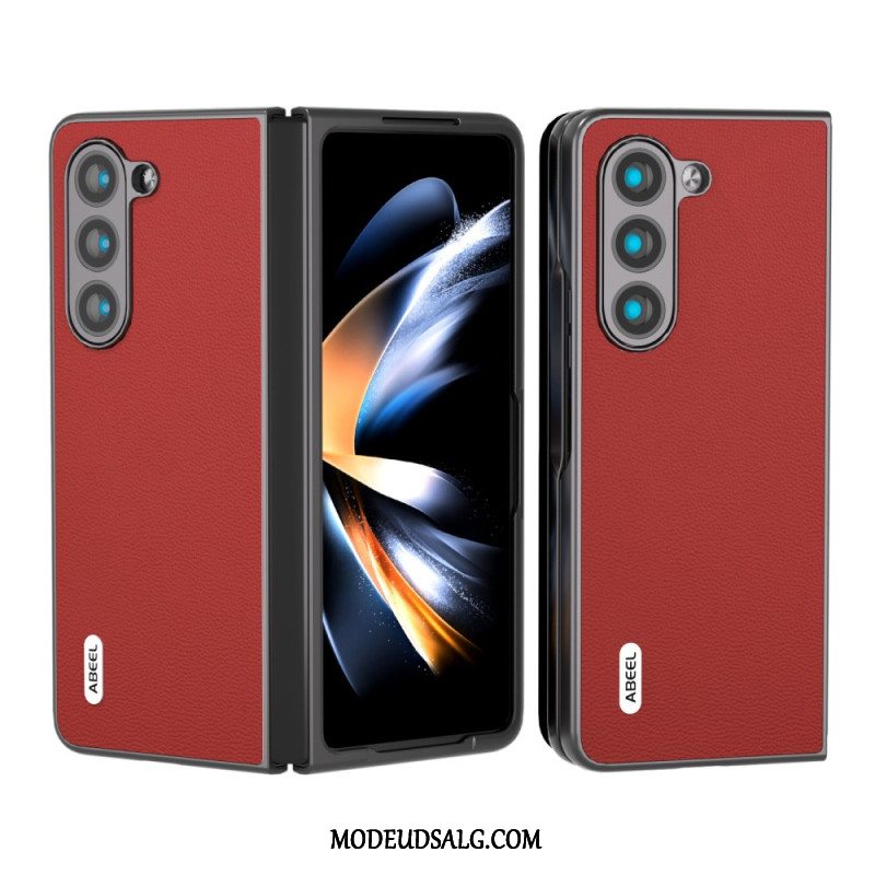 Cover Samsung Galaxy Z Fold 5 Ægte Abeel Læder