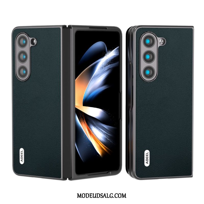 Cover Samsung Galaxy Z Fold 5 Ægte Abeel Læder