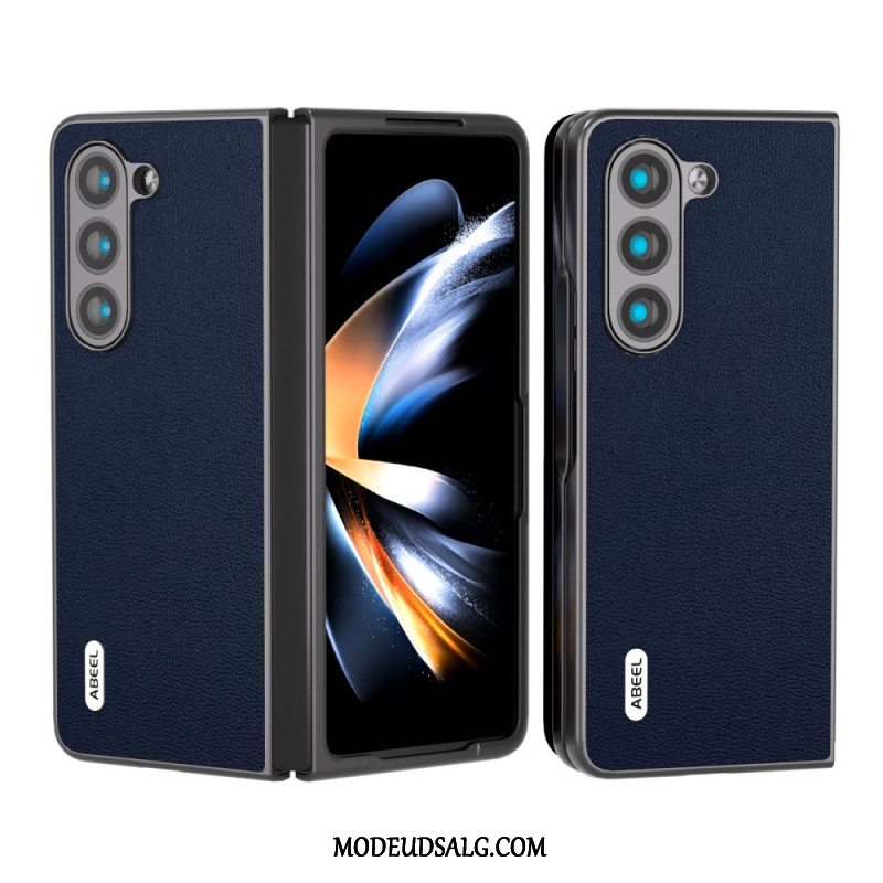 Cover Samsung Galaxy Z Fold 5 Ægte Abeel Læder