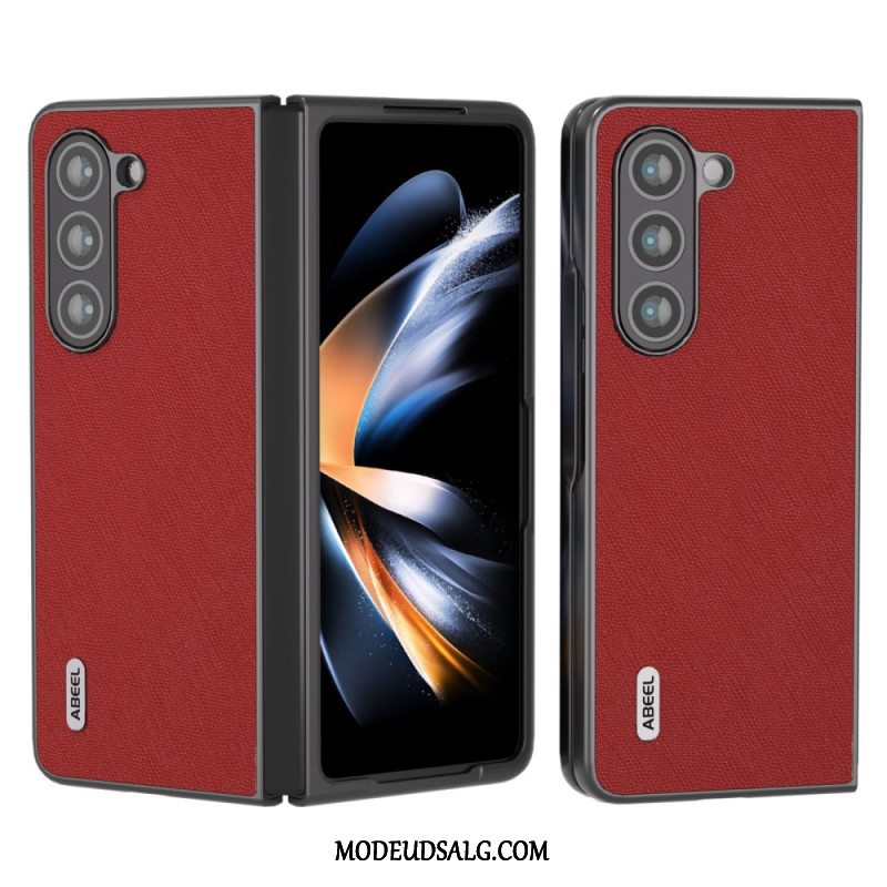 Cover Samsung Galaxy Z Fold 5 Ægte Abeel Vævet Læder