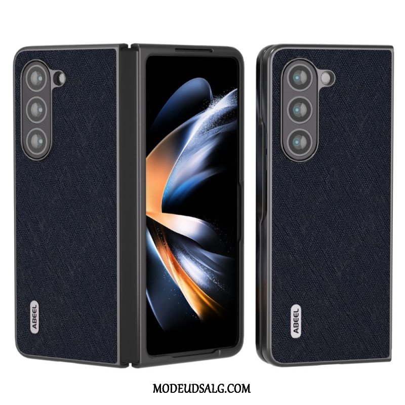 Cover Samsung Galaxy Z Fold 5 Ægte Abeel Vævet Læder