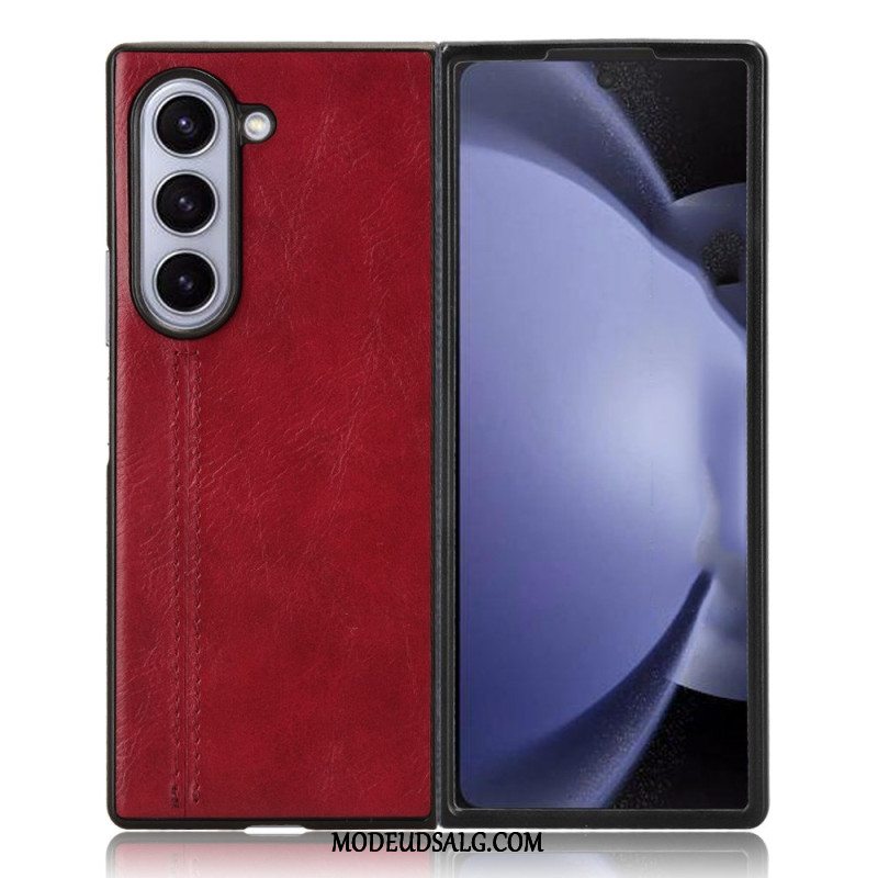 Cover Samsung Galaxy Z Fold 6 Imiteret Lædersyning