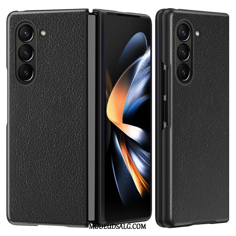 Cover Samsung Galaxy Z Fold 6 Litchi Imiteret Læder