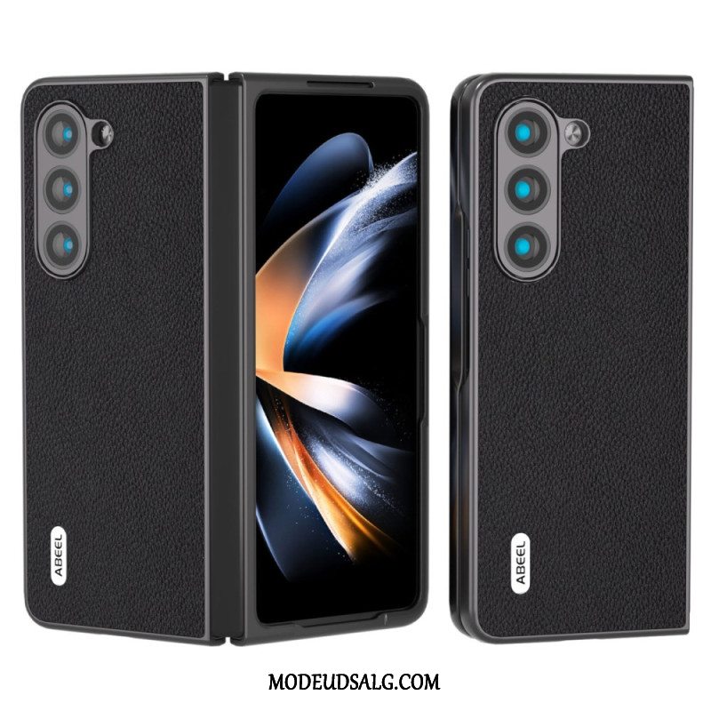 Cover Samsung Galaxy Z Fold 6 Litchi Imiteret Læder Abeel