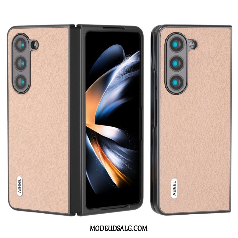 Cover Samsung Galaxy Z Fold 6 Litchi Imiteret Læder Abeel