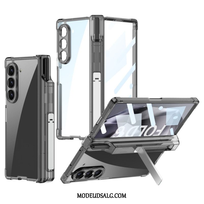 Cover Samsung Galaxy Z Fold 6 Transparent Stylus Holder Og Støtte Gkk