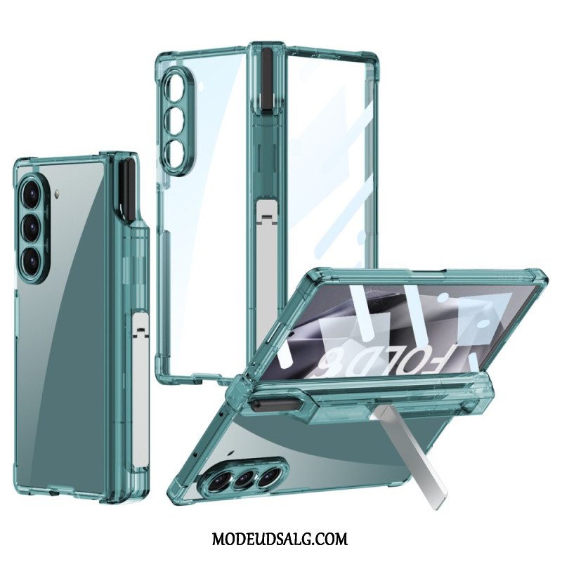 Cover Samsung Galaxy Z Fold 6 Transparent Stylus Holder Og Støtte Gkk