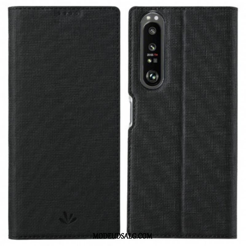 Cover Sony Xperia 1 III Flip Cover Tekstureret Vili Dmx